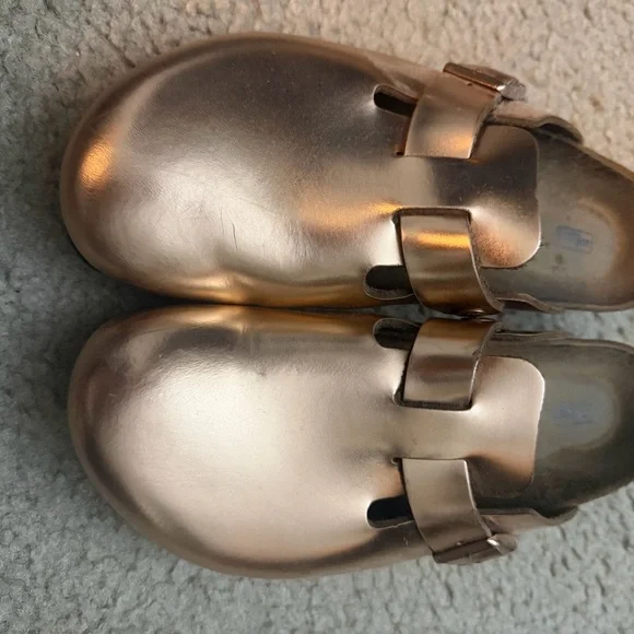 Rose Gold Boston Birkenstocks Clogs {size 39} - Picture 3 of 3